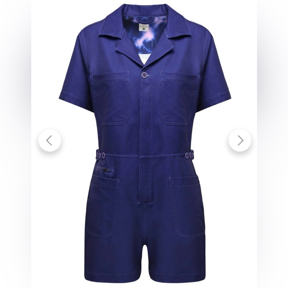 Shredly Trail Romper in Midnight (blue purple) - Large
